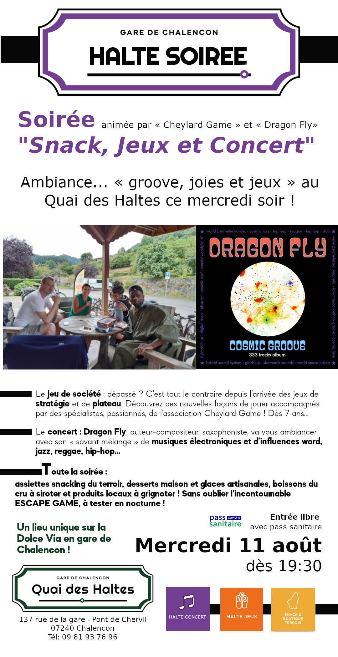 Affiche Soirée Jeux Lamastre 11août21
